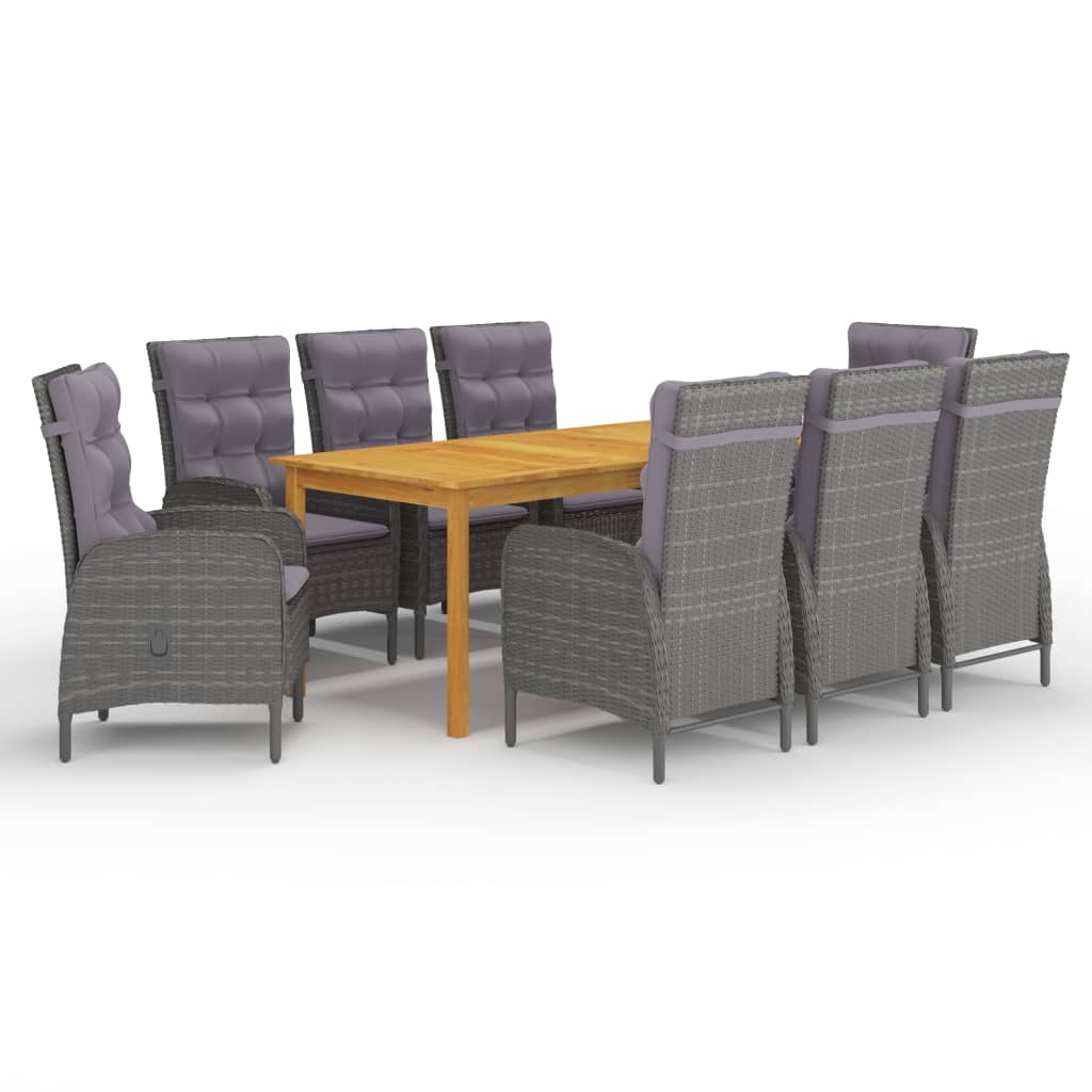 Garden Dining Set Grey
