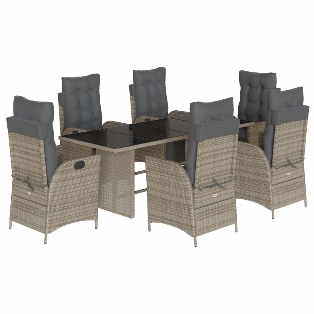 Garden Dining Set Grey