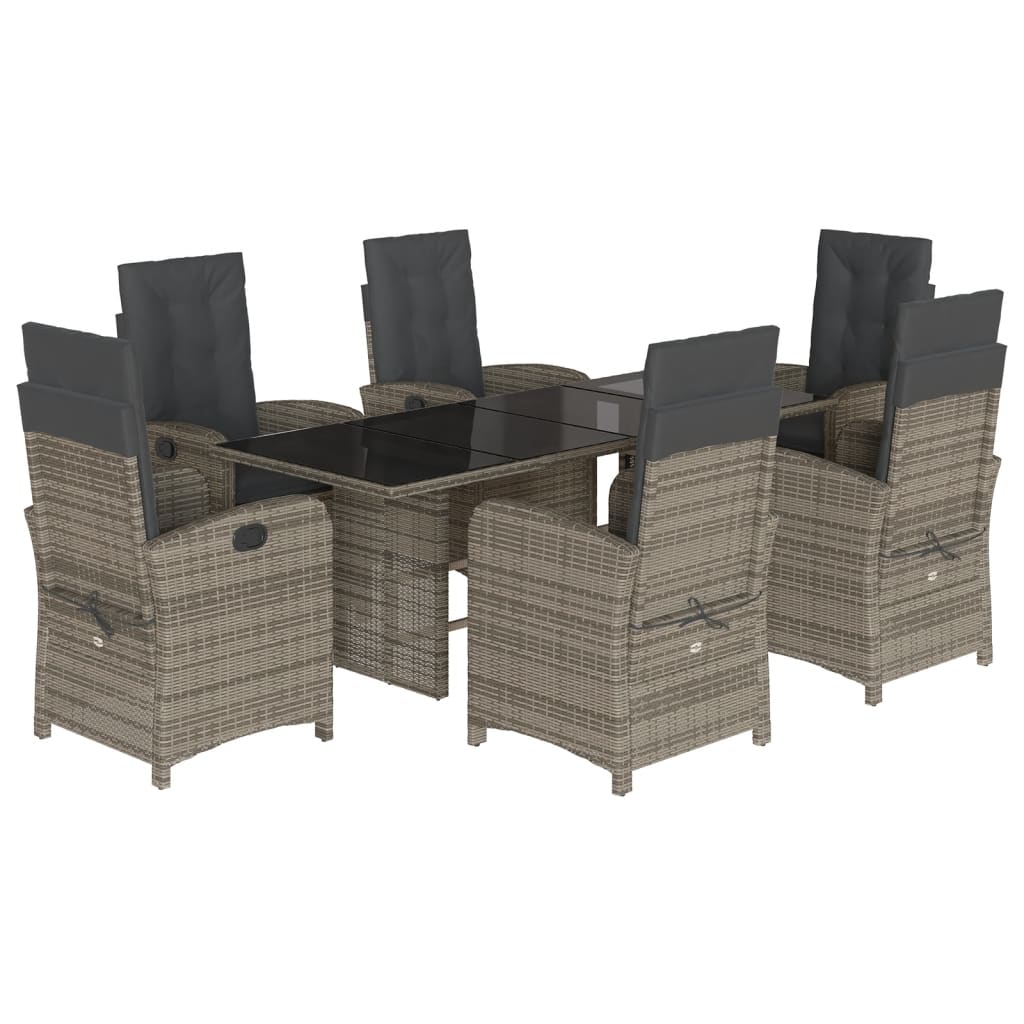 Garden Dining Set Grey