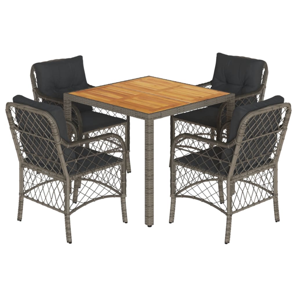 Garden Dining Set Grey