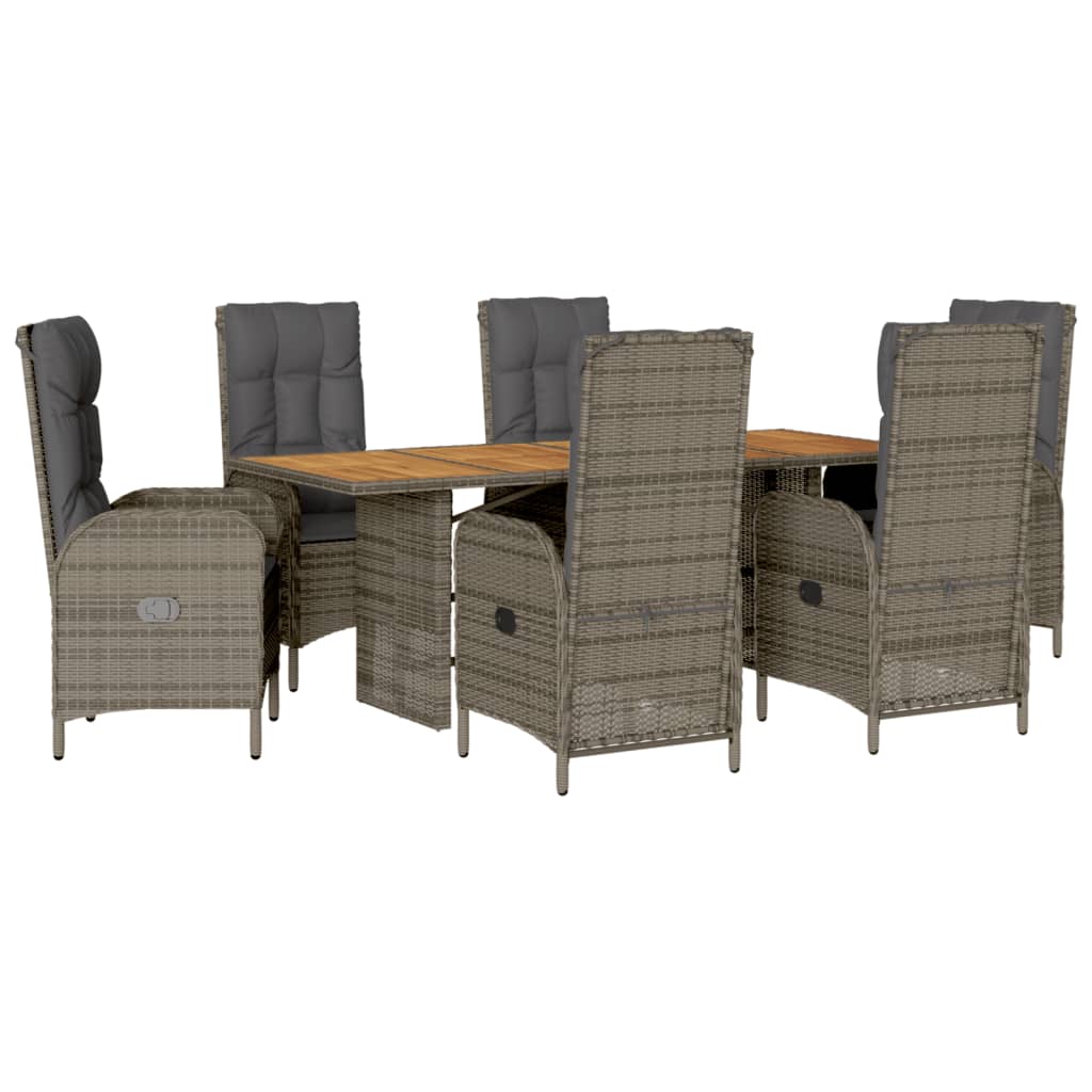 Garden Dining Set Grey, Anthracite