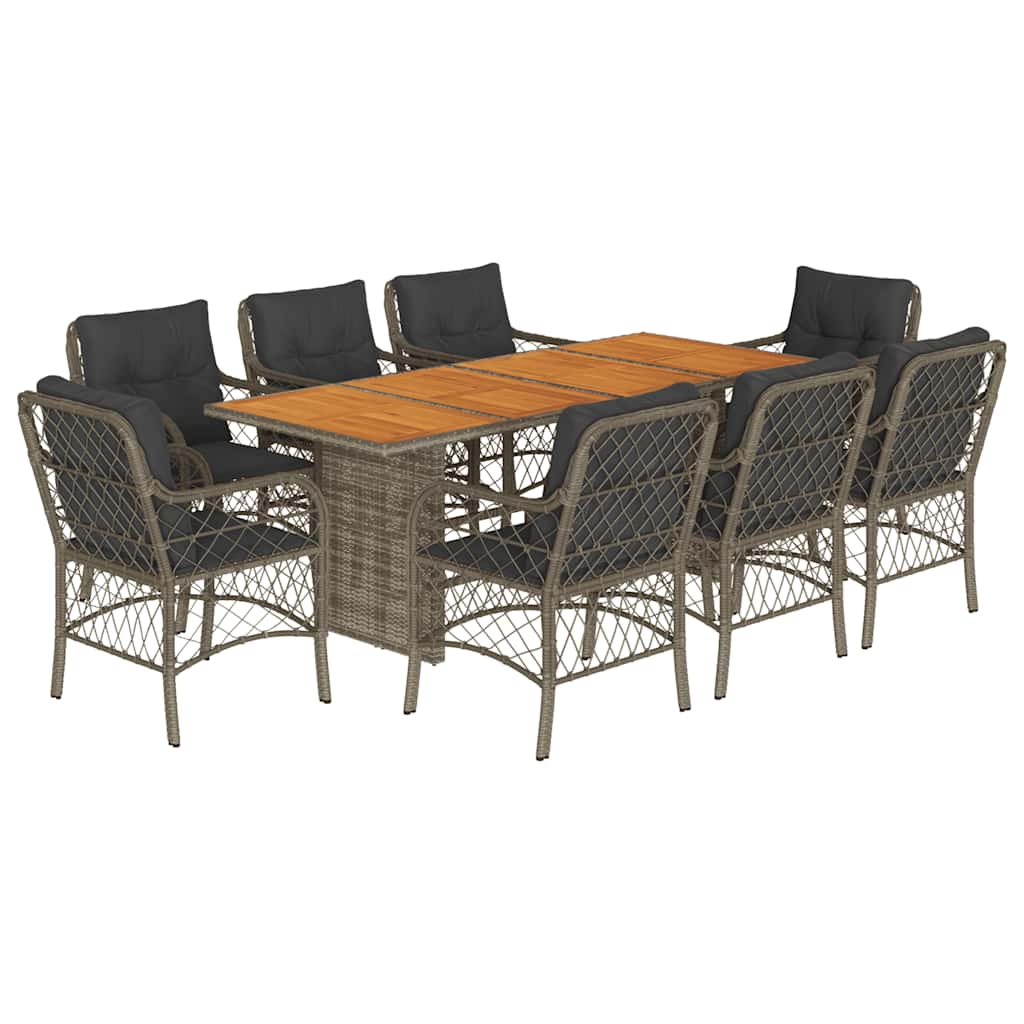 Garden Dining Set Grey, Dark Grey