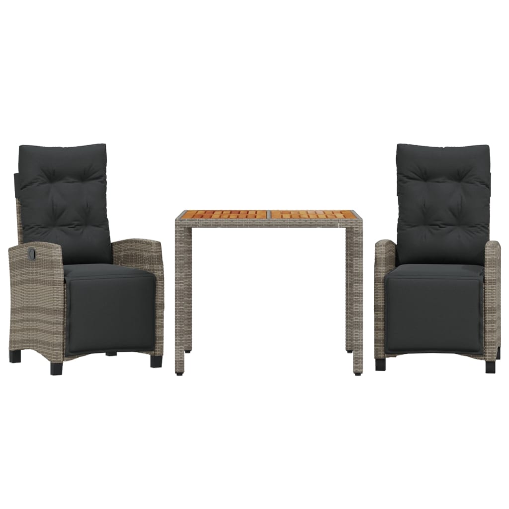 Garden Dining Set Grey, Dark Grey