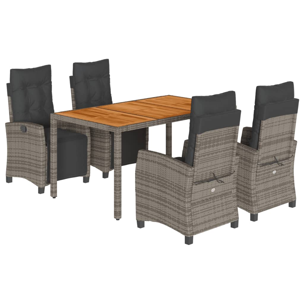 Garden Dining Set Grey, Dark Grey