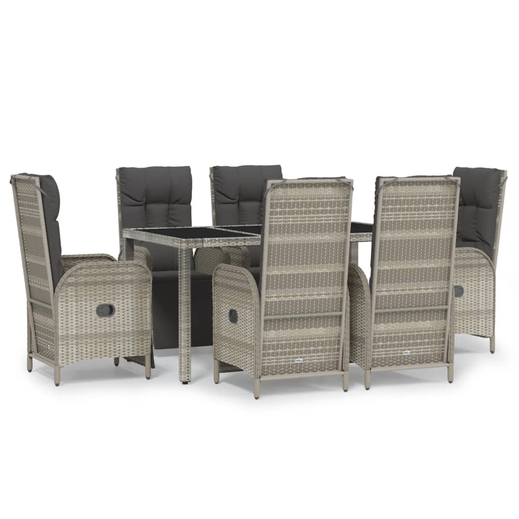 Garden Dining Set Grey, Dark Grey