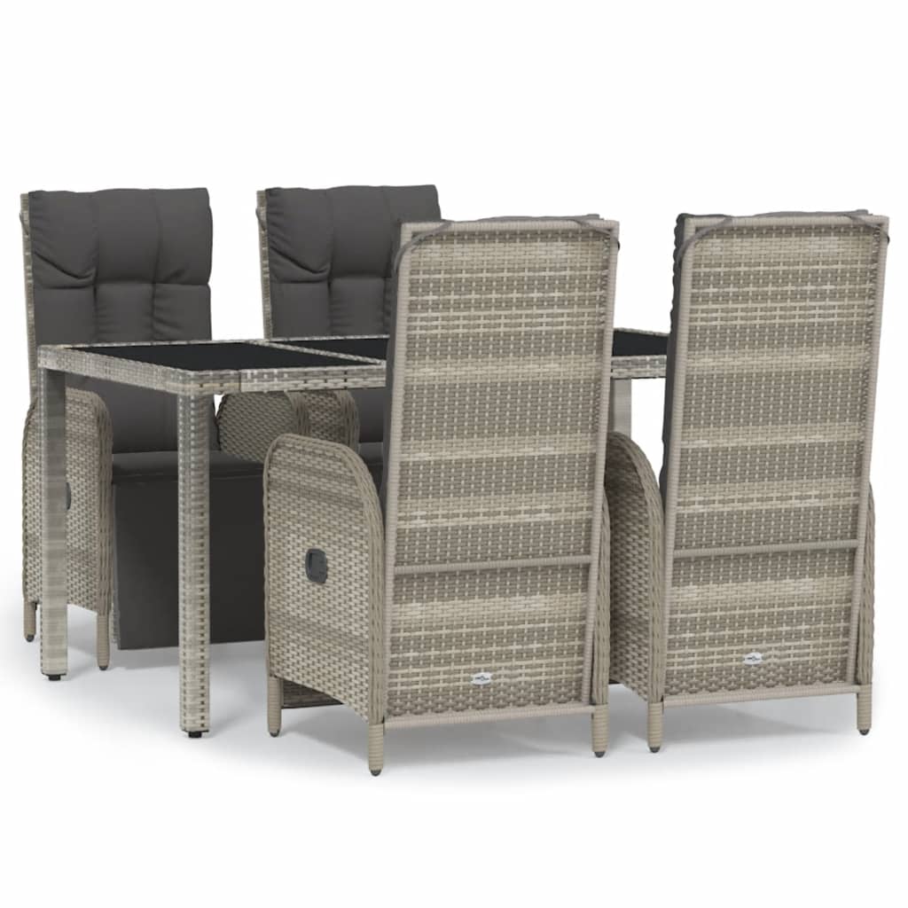 Garden Dining Set Grey, Dark Grey