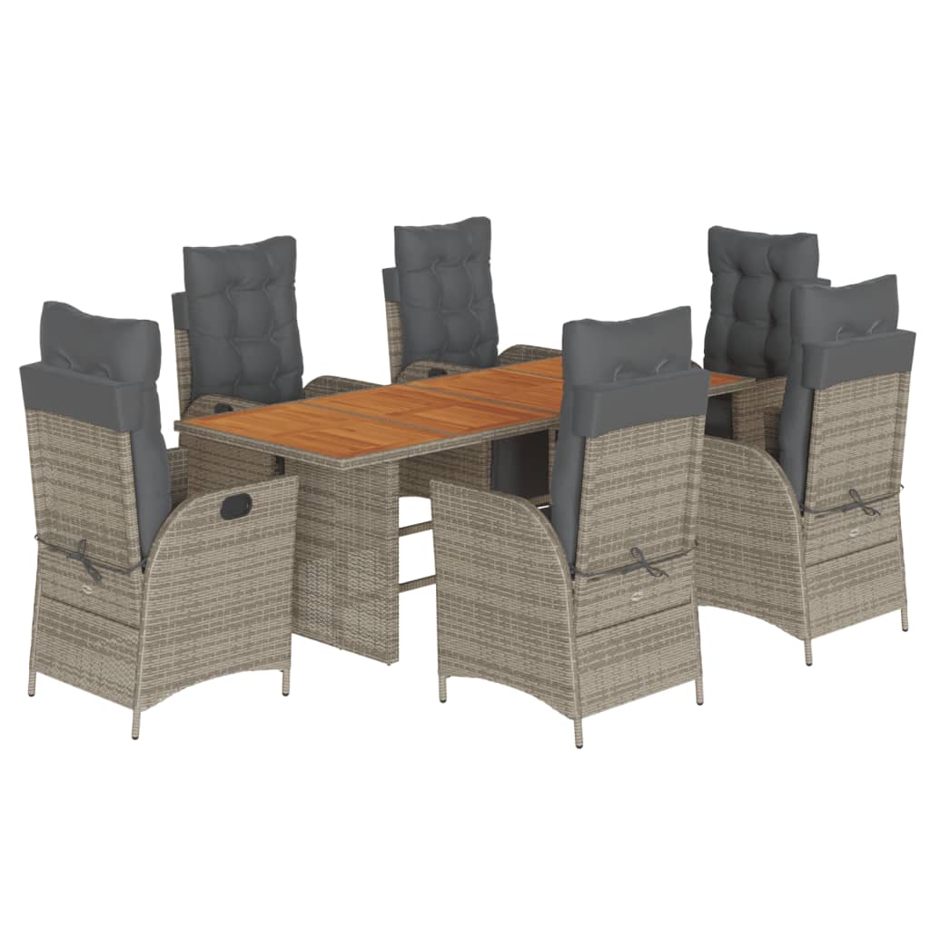 Garden Dining Set Grey, Dark Grey