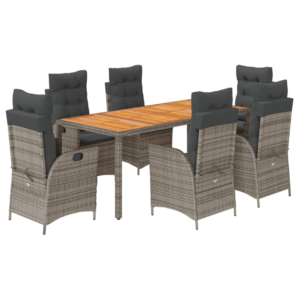 Garden Dining Set Grey, Dark Grey
