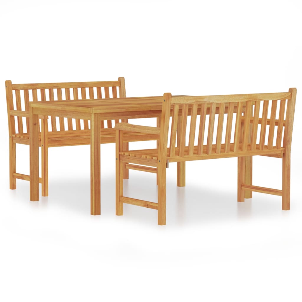 Garden Dining Set Natural Teak