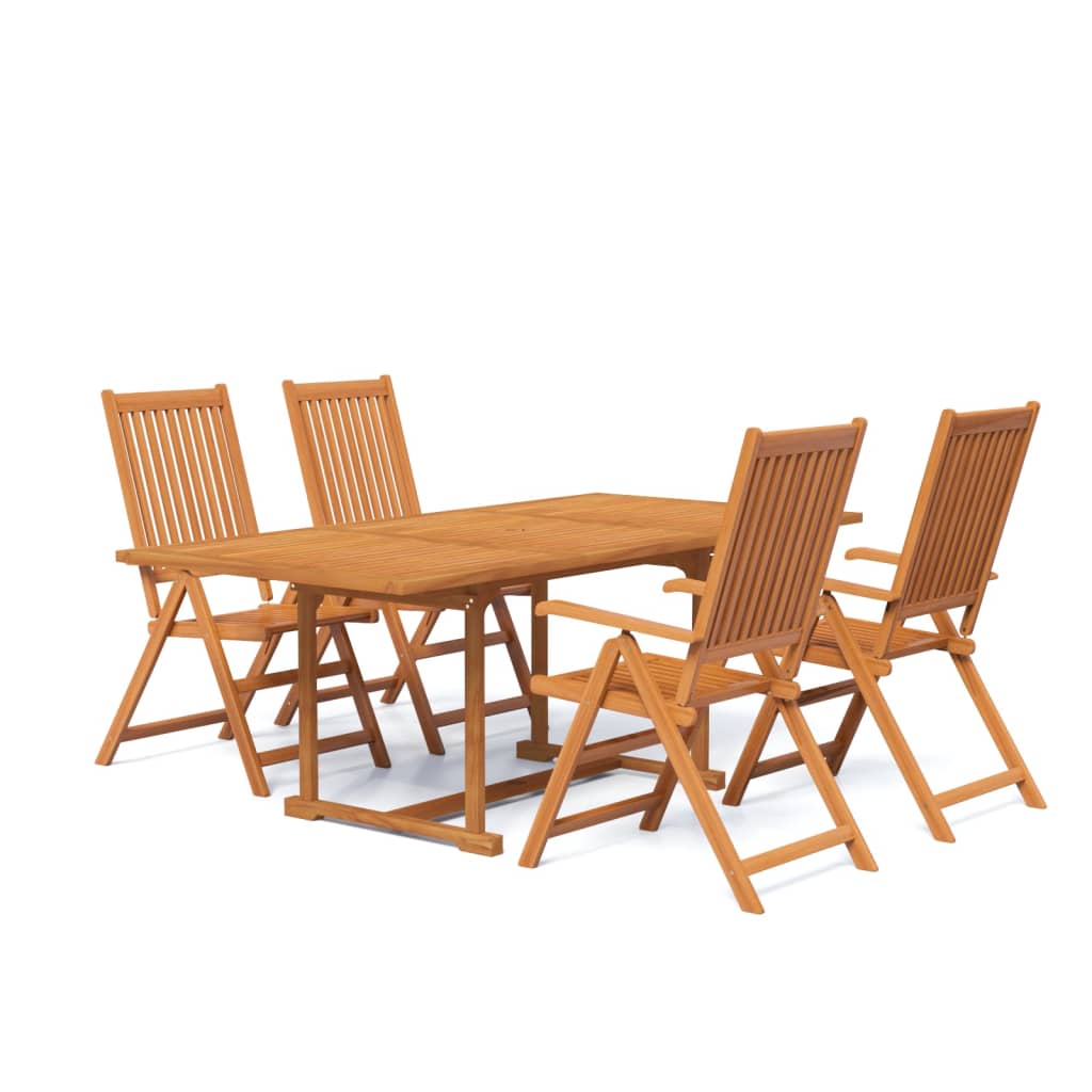 Garden Dining Set Natural wood Solid Acacia wood Medium