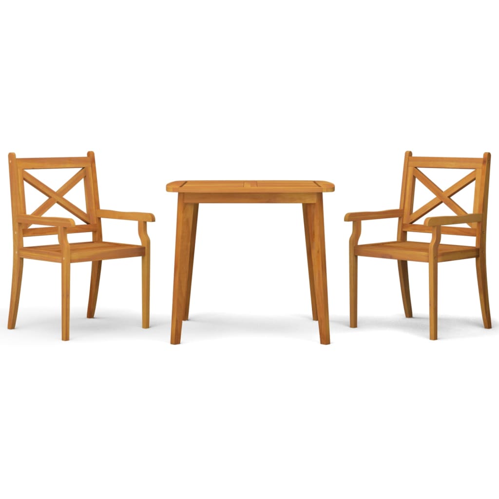 Garden Dining Set Natural wood Solid Acacia wood with an oil finish