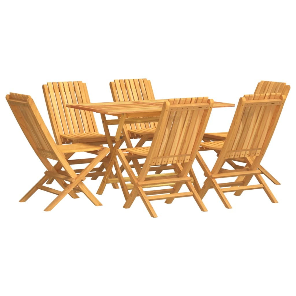 Garden Dining Set Teak Solid teak wood Foldable