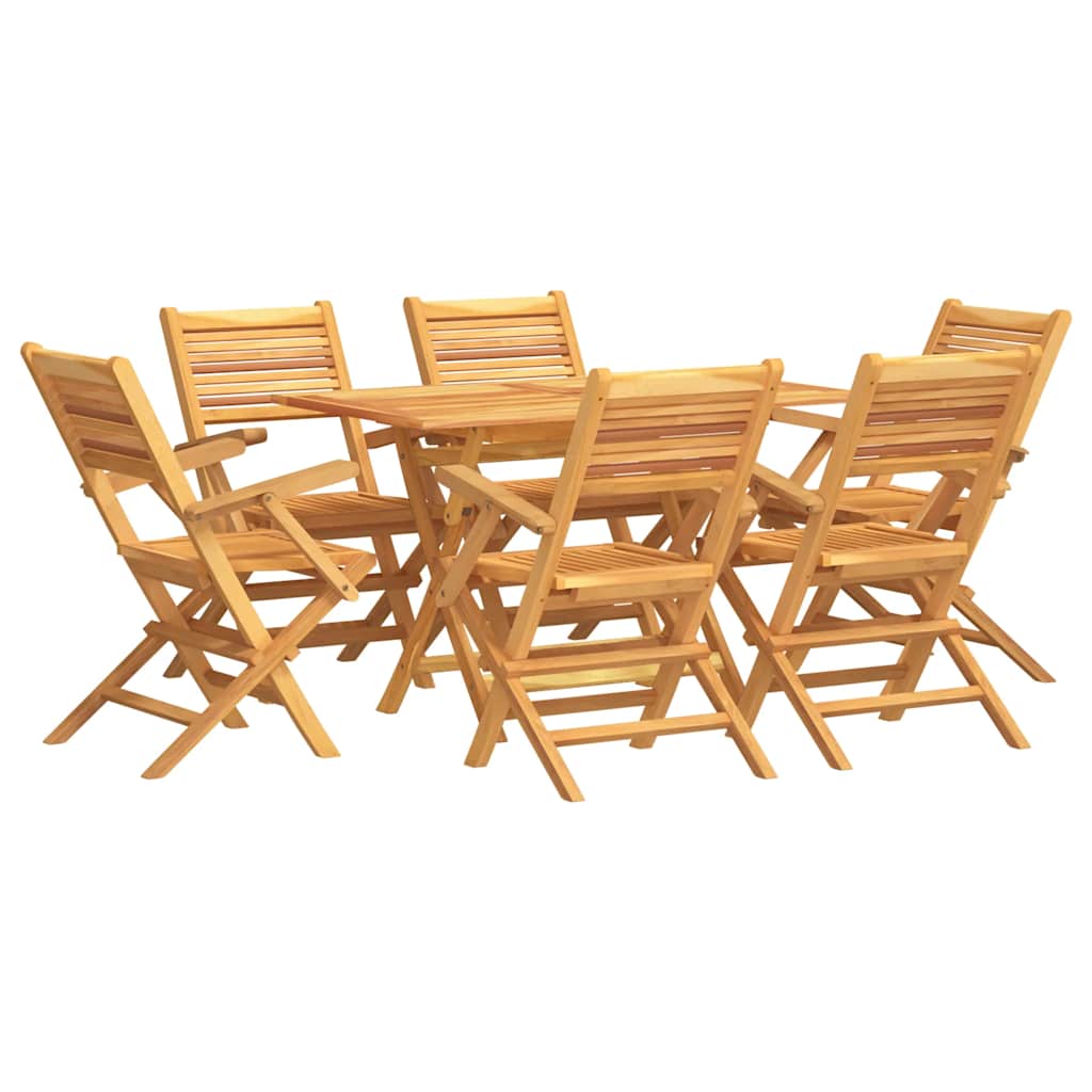Garden Dining Set Teak Solid teak wood Large Foldable