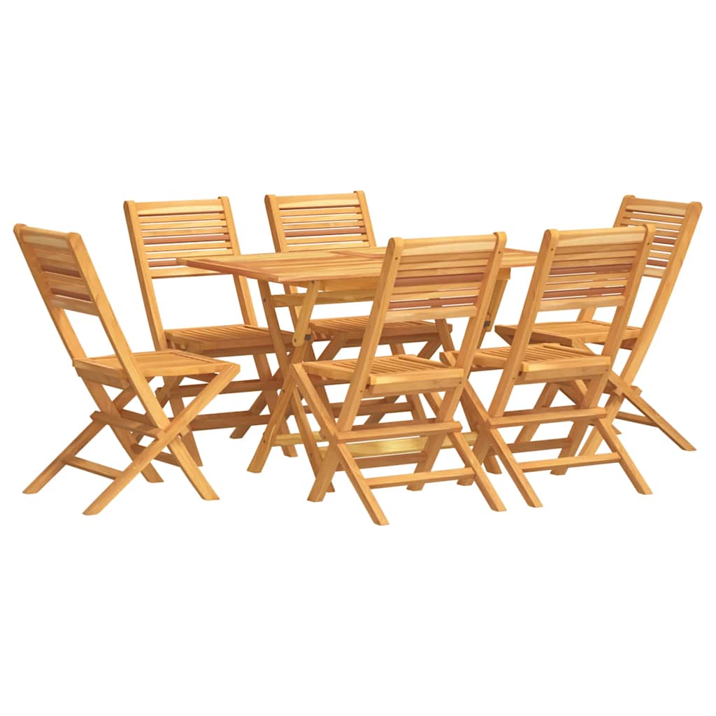 Garden Dining Set Teak Solid teak wood Medium Foldable