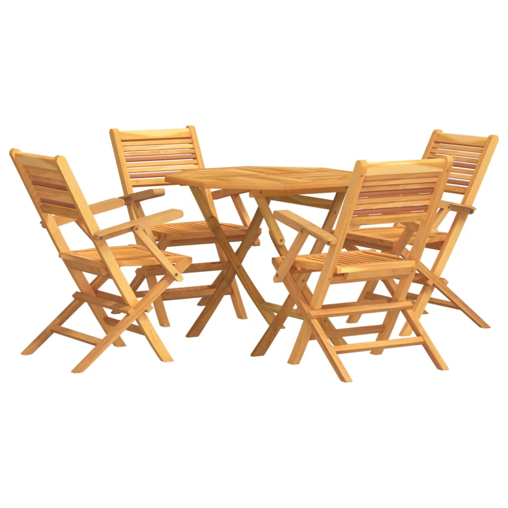 Garden Dining Set Teak Solid teak wood Small Foldable