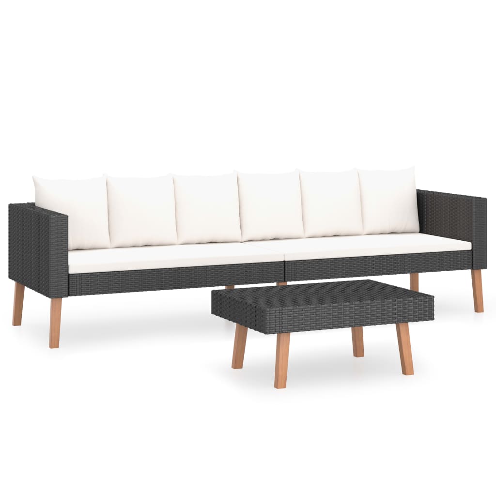 Garden Furniture Set Black