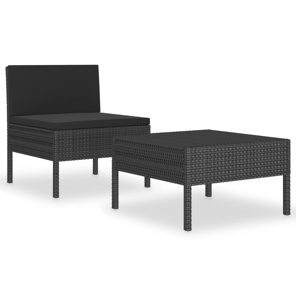 Garden Furniture Set Black