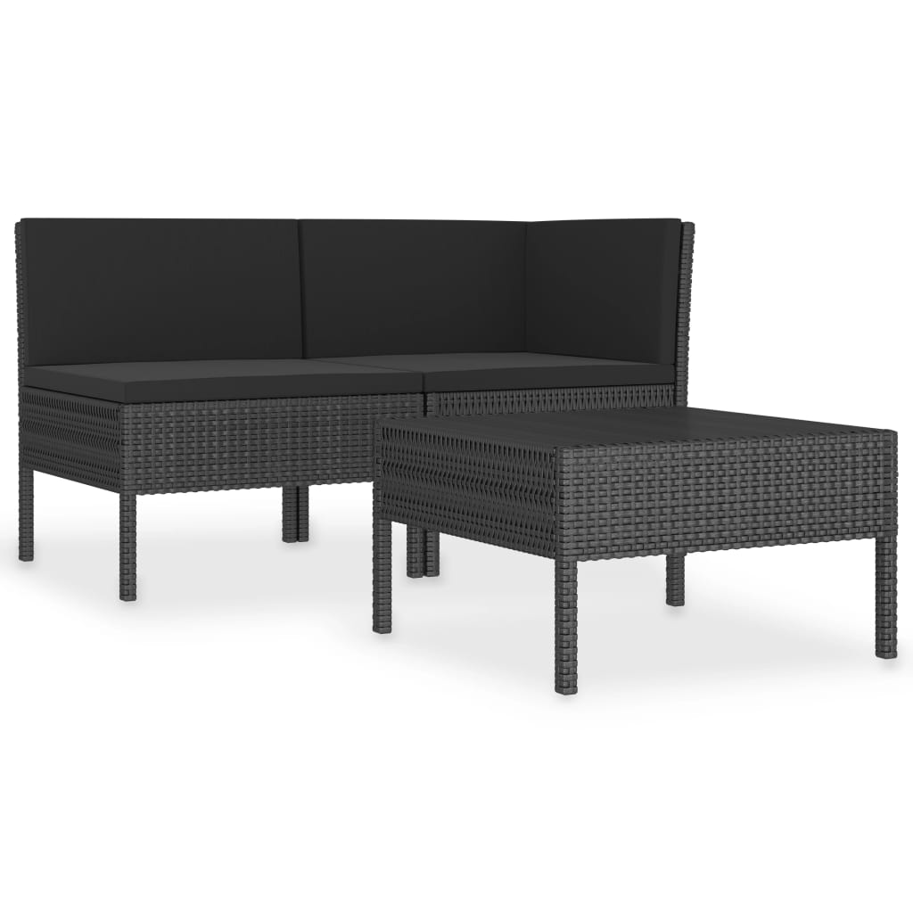 Garden Furniture Set Black