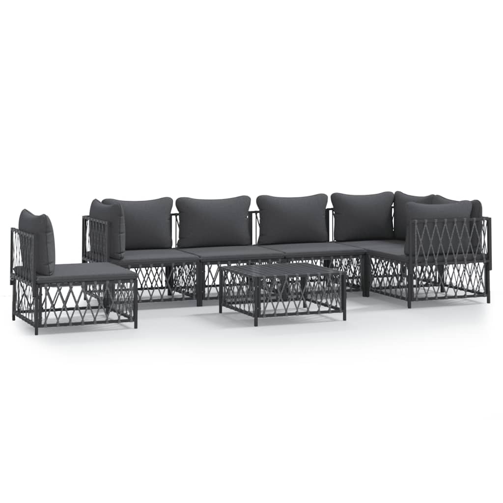 Garden Lounge Set Anthracite, Dark Gray