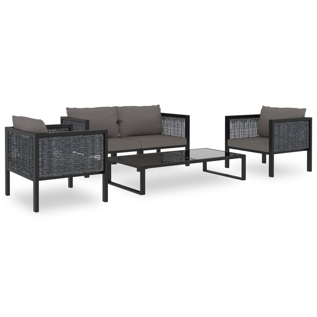 Garden Lounge Set Anthracite, Dark Grey