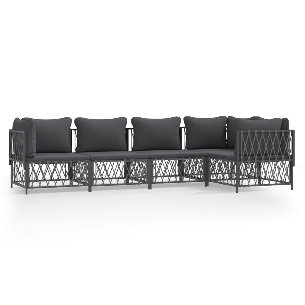 Garden Lounge Set Anthracite, Dark grey