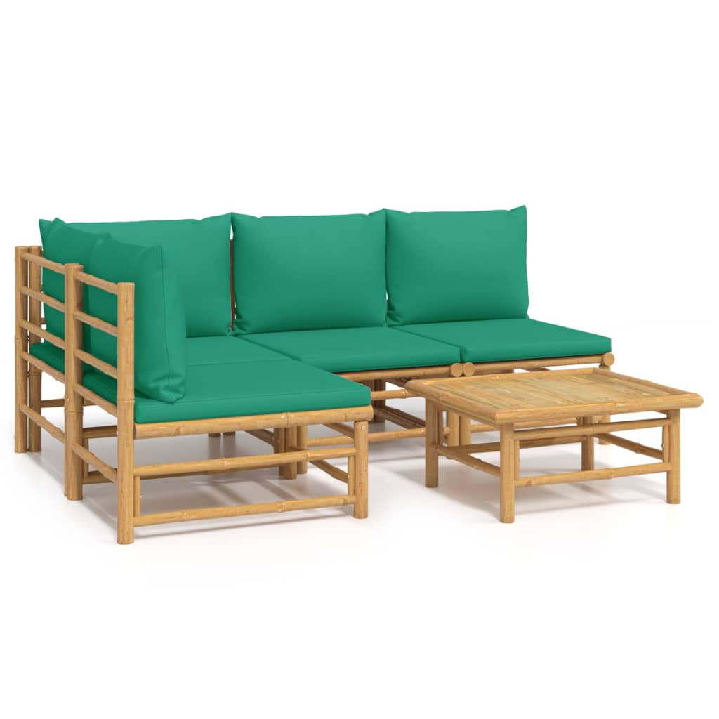 Garden Lounge Set Bamboo Medium Modular Garden Lounge Set