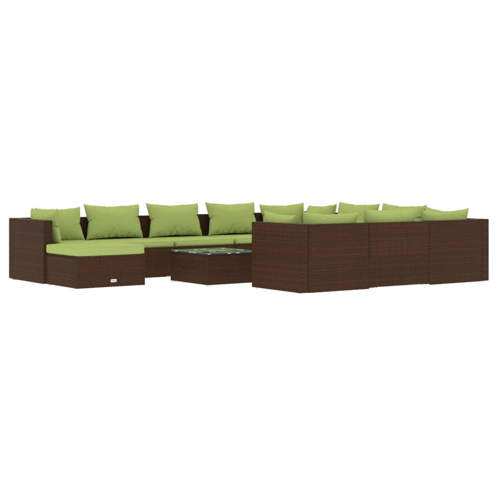 Garden Lounge Set Brown
