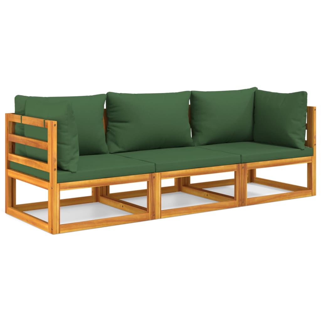 Garden Lounge Set Brown, Green