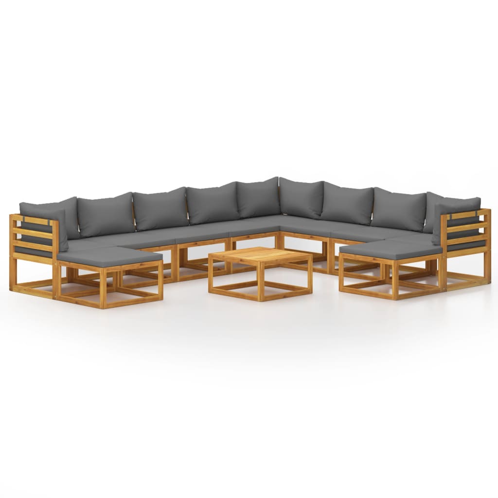 Garden Lounge Set Dark grey