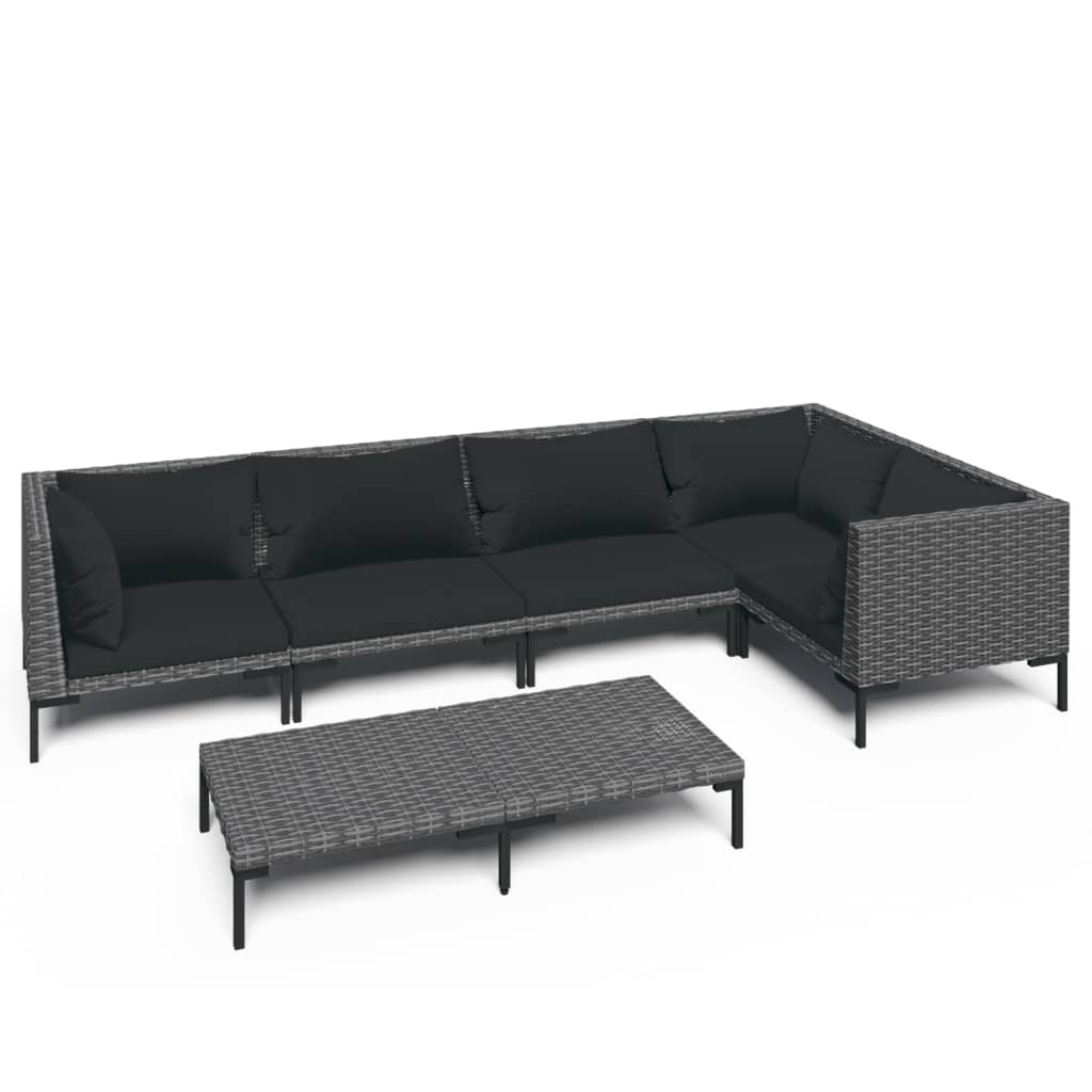 Garden Lounge Set Dark Grey