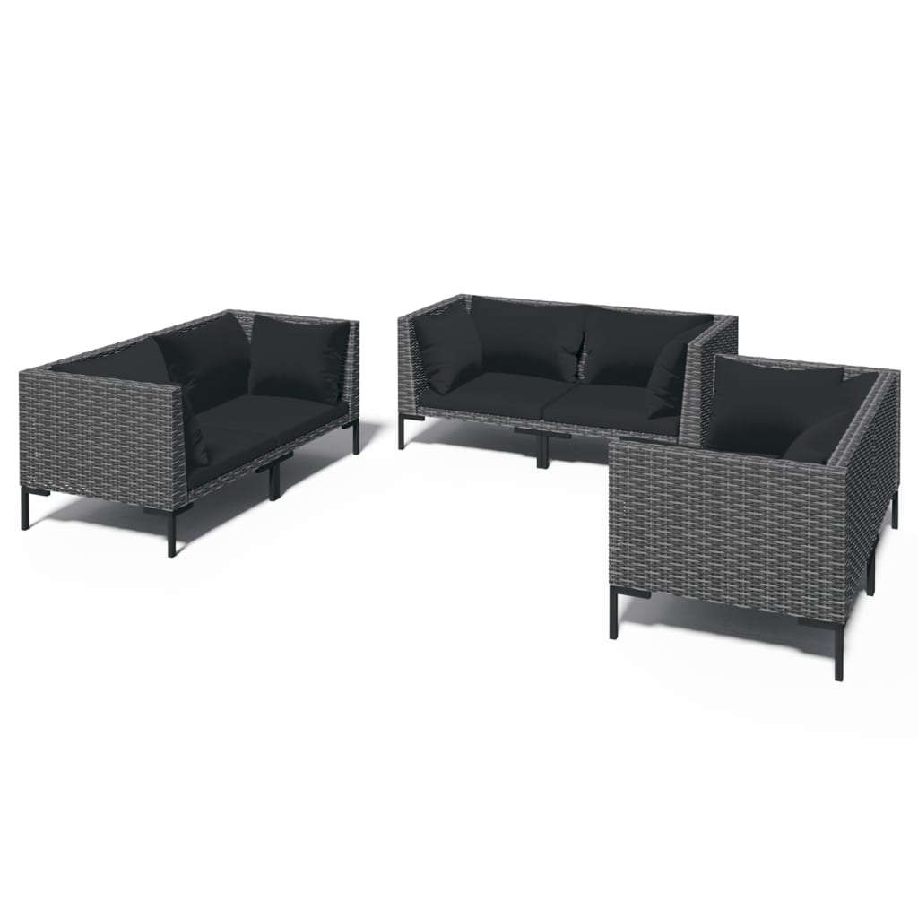 Garden Lounge Set Dark grey