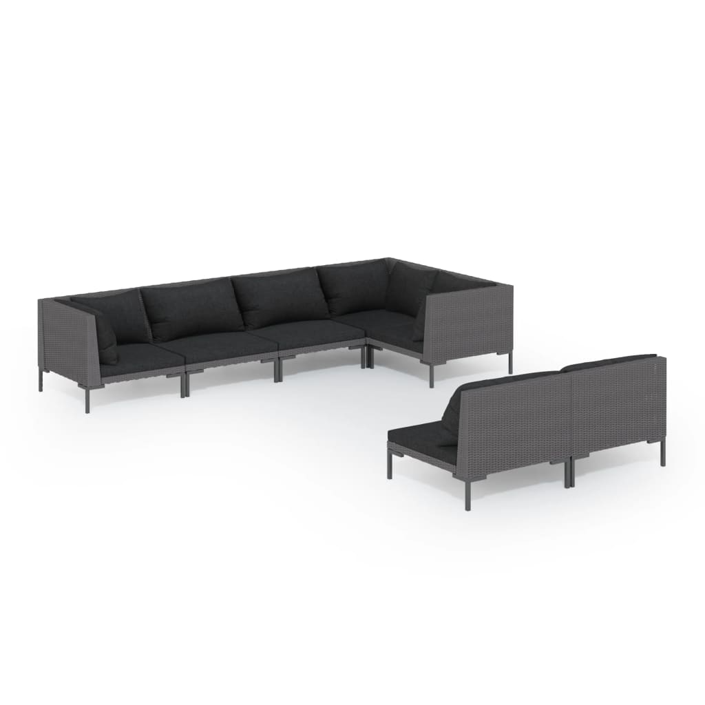 Garden Lounge Set Dark grey