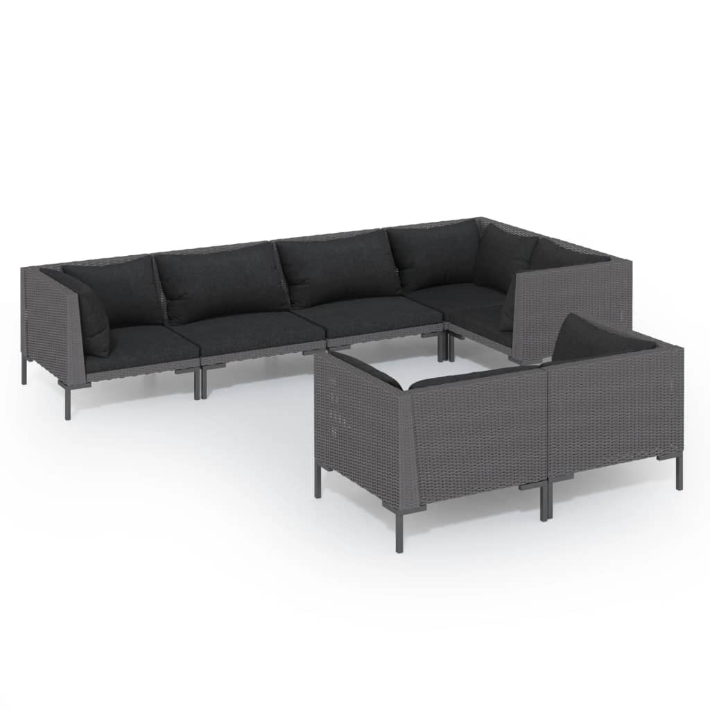 Garden Lounge Set Dark grey