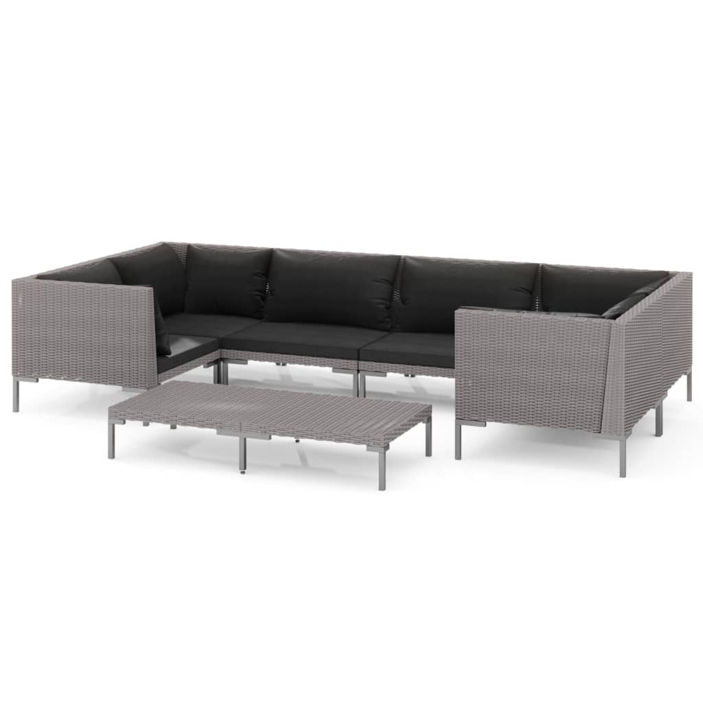 Garden Lounge Set Dark Grey