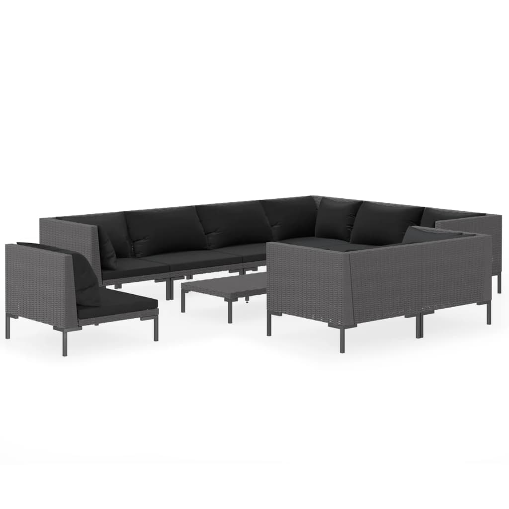 Garden Lounge Set Dark Grey