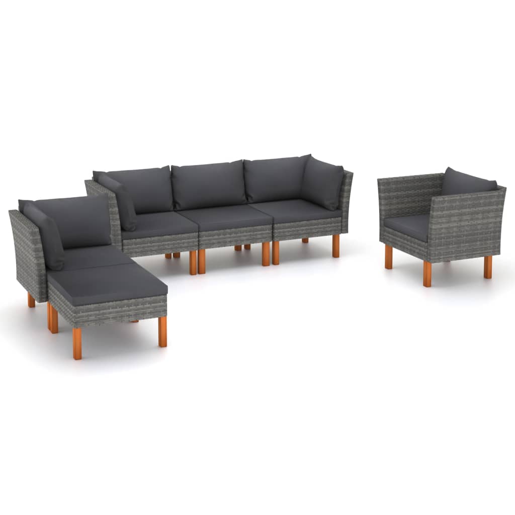 Garden Lounge Set Gray