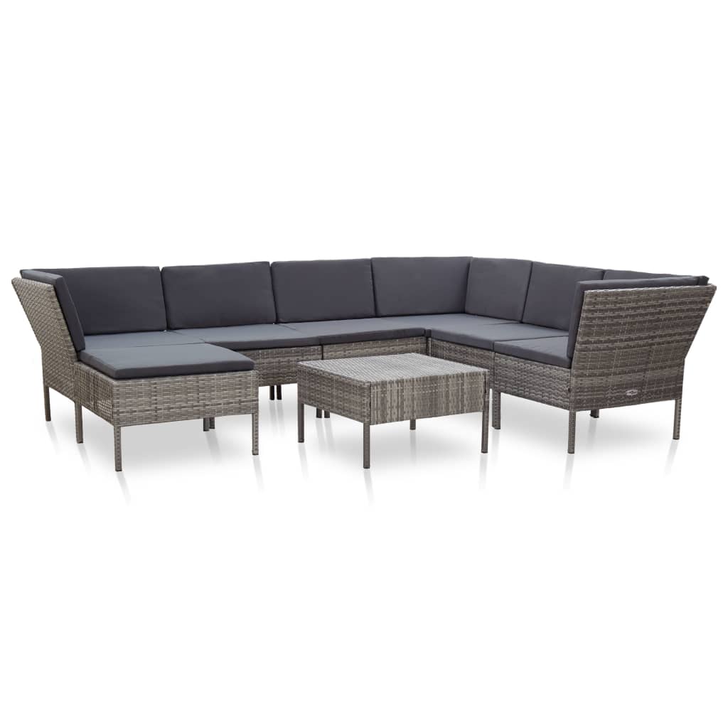 Garden Lounge Set Grey