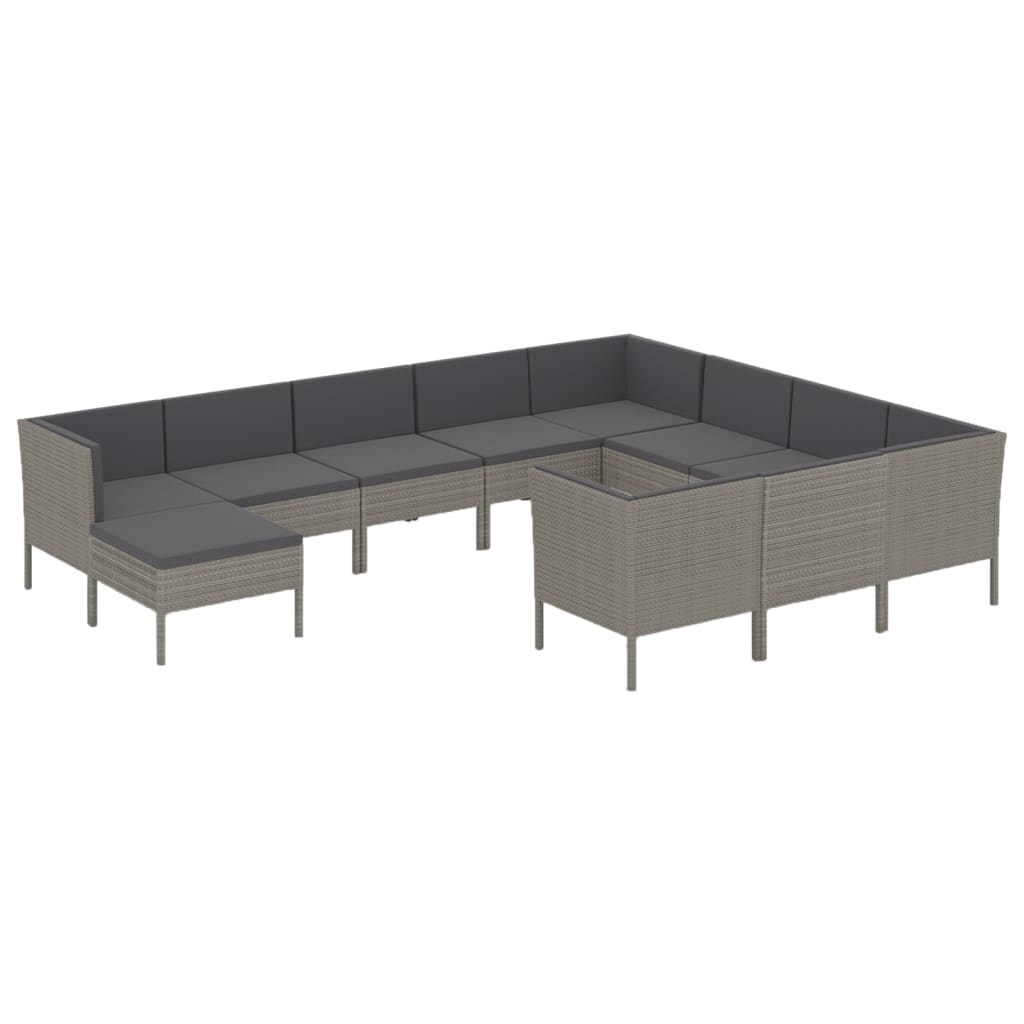 Garden Lounge Set Grey