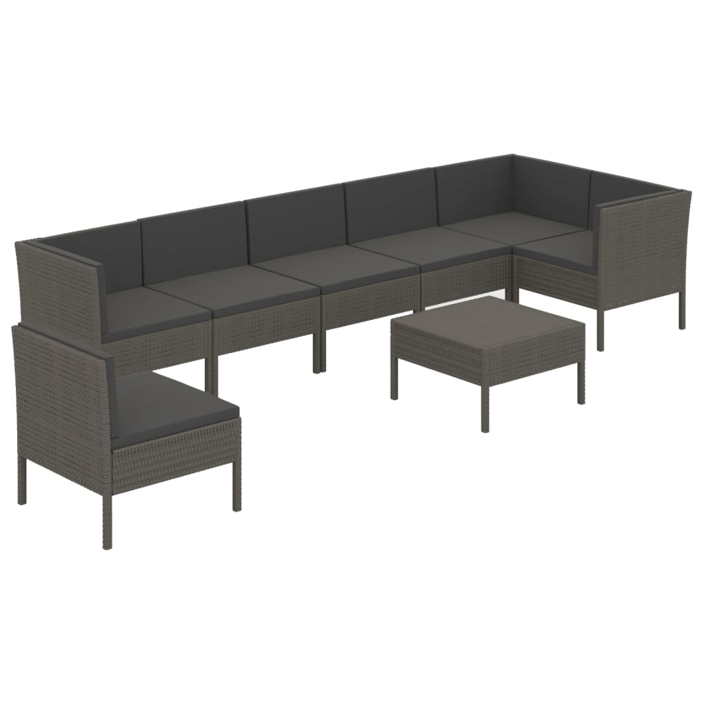 Garden Lounge Set Grey