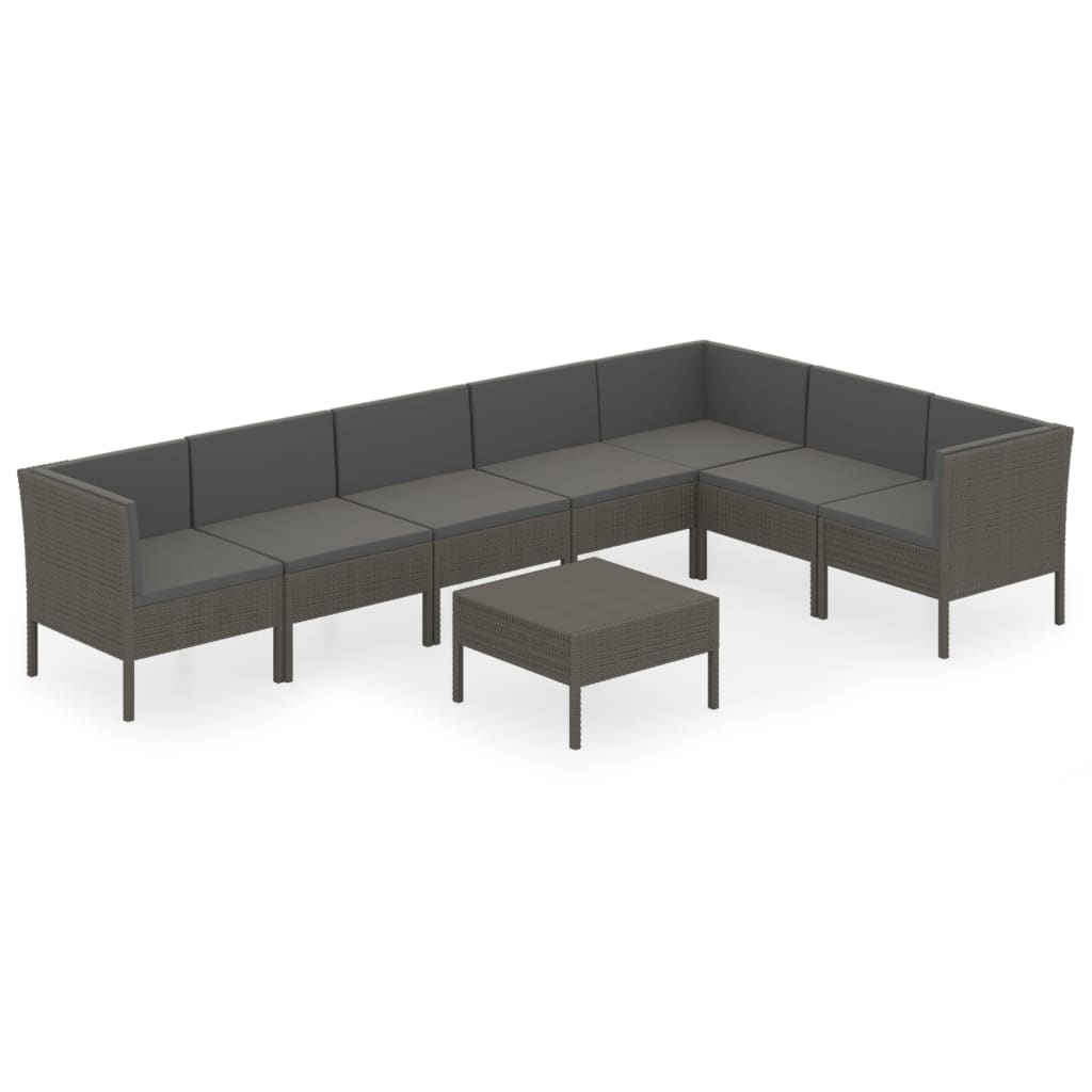 Garden Lounge Set Grey
