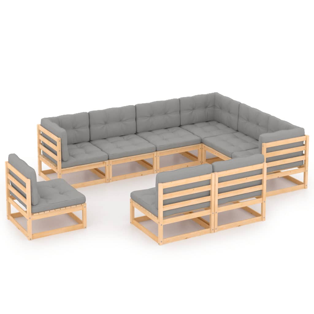 Garden Lounge Set Grey