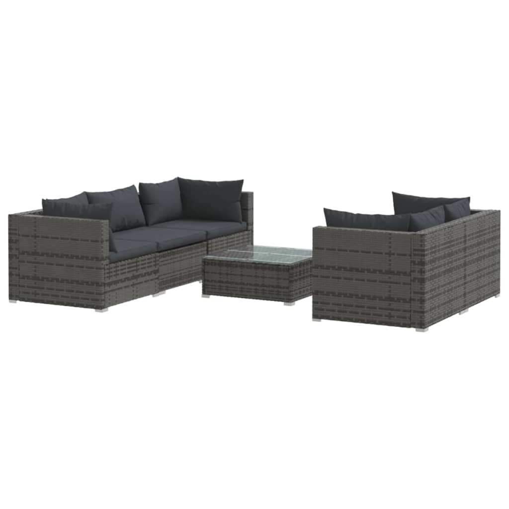 Garden Lounge Set Grey and Anthracite