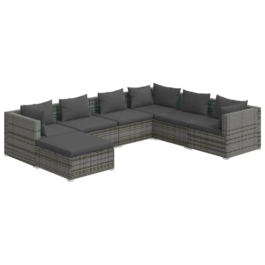 Garden Lounge Set Grey and Anthracite
