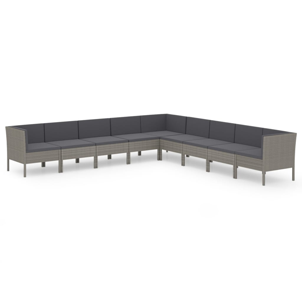 Garden Lounge Set Grey, Anthracite