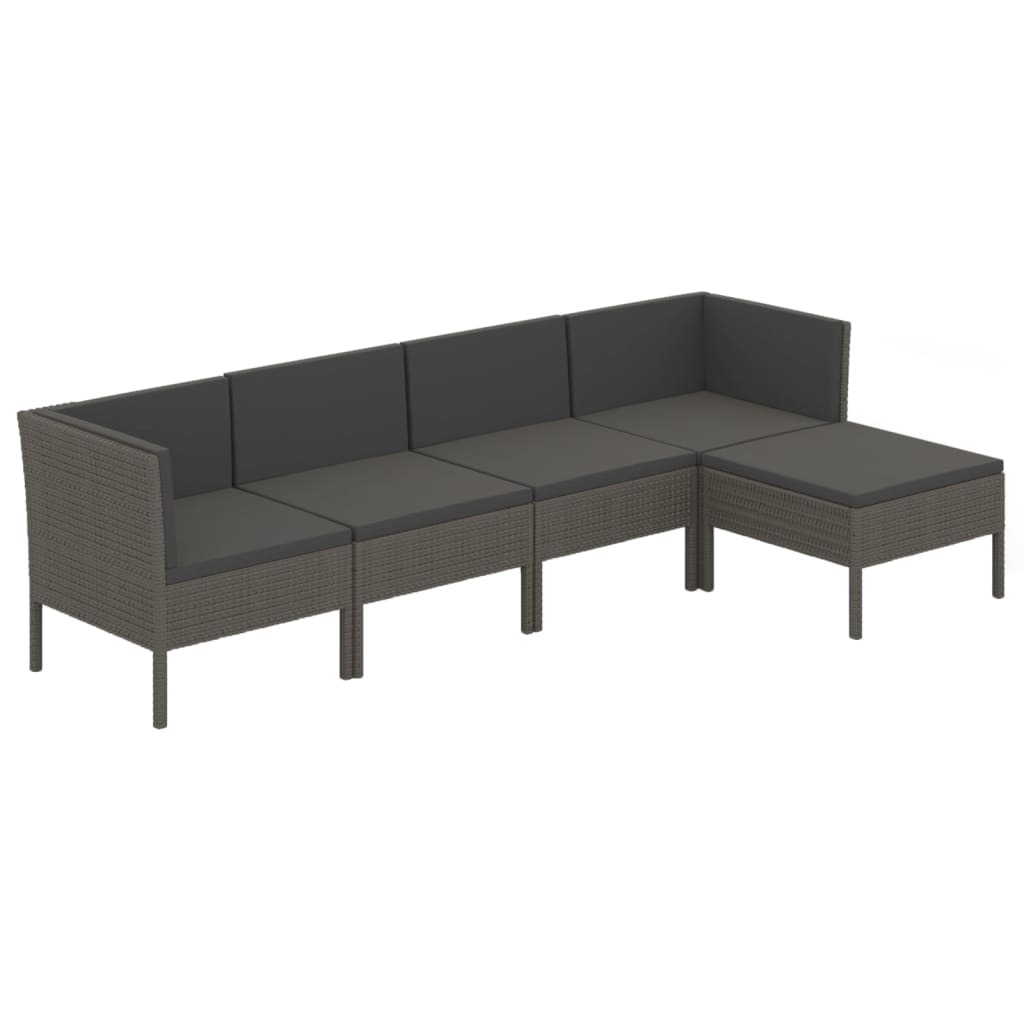 Garden Lounge Set Grey, Anthracite