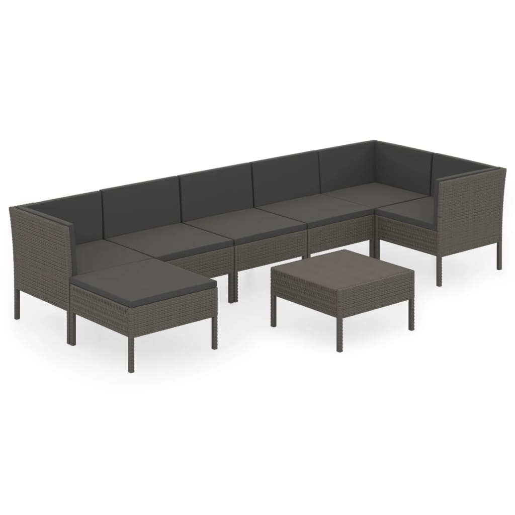 Garden Lounge Set Grey, Anthracite