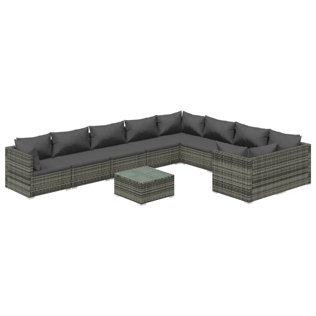 Garden Lounge Set Grey, Anthracite