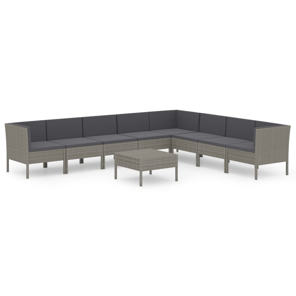 Garden Lounge Set Grey, Anthracite