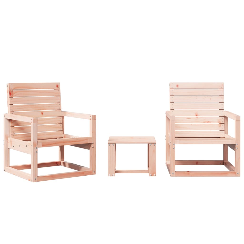 Garden Lounge Set Natural wood Solid douglas wood