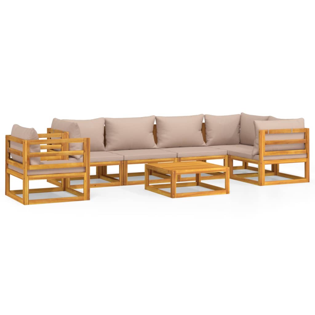 Garden Lounge Set Taupe